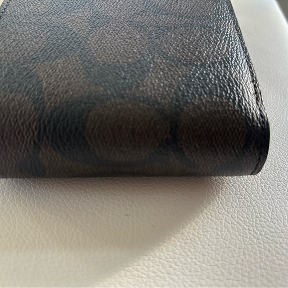 NWT Coach 3 In 1 Wallet In Signature Canvas F41346 Black/Red - Picture 4 of 10